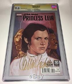 Star Wars Princess Leia #3 CGC 9.6 SS Signed Carrie Fisher