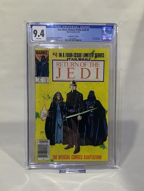 Star Wars Rotj #4 Cpv 75¢ Variant Cgc 9.4 Rare 1984 Marvel Gem
