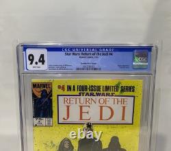 Star Wars ROTJ #4 CPV 75¢ Variant CGC 9.4 Rare 1984 Marvel Gem Star Wars ROTJ #4 CPV 75¢ Variant CGC 9.4 Rare 1984 Marvel Gem