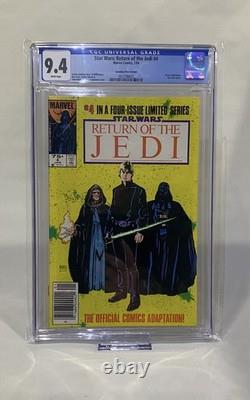 Star Wars ROTJ #4 CPV 75¢ Variant CGC 9.4 Rare 1984 Marvel Gem Star Wars ROTJ #4 CPV 75¢ Variant CGC 9.4 Rare 1984 Marvel Gem