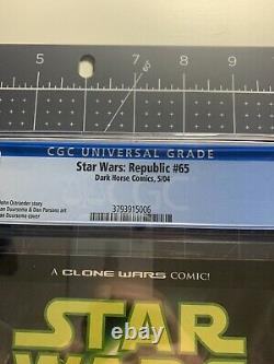 Star Wars Republic 65 CGC 9.8 (Barriss Offee rumored for D+ series) (low census)