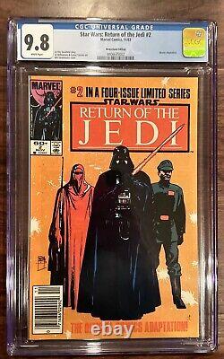 Star Wars Return Of The Jedi #2 CGC 9.8 Newsstand Marvel 1983 White Pages