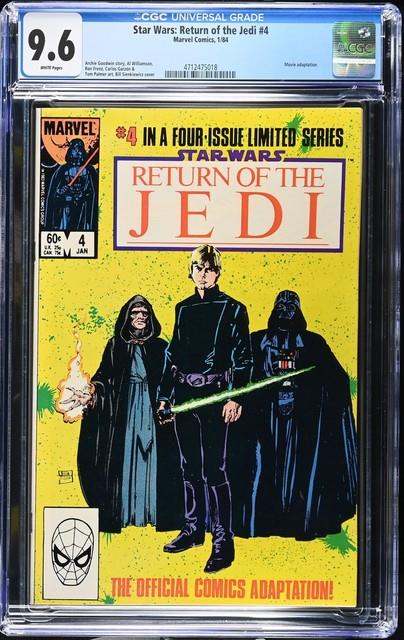 Star Wars Return Of The Jedi #4 Cgc 9.6 White Pages Marvel 1984 Free Shipping