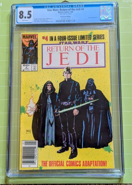 Star Wars Return Of The Jedi #4 Cgc 8.5/vf+ Whpgs Mark Jewelers Insert