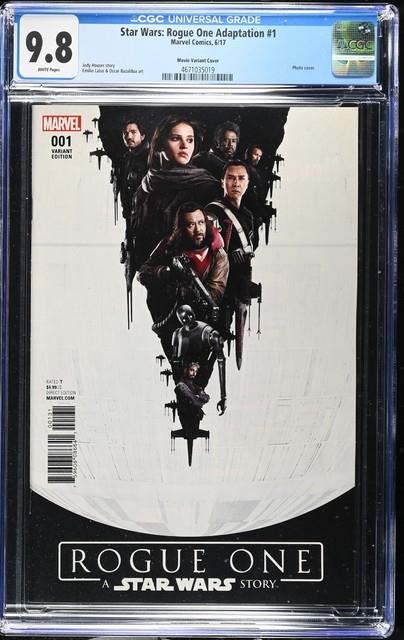 Star Wars Rogue One Adaptation #1 Cgc 9.8 Movie Variant Cover 2017 White Pages