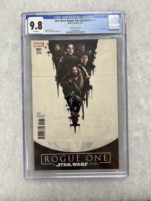Star Wars Rogue One Adaptation #1 Movie Variant Cover Cgc 9.8 Scuffed Case 2017