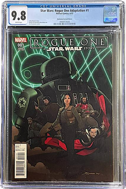 Star Wars Rogue One Adaptation 1 Quinones 110 Variant Cgc 9.8 Wh 2017