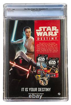 Star Wars Rogue One Adaptation 1 Quinones 110 Variant CGC 9.8 WH 2017 Star Wars Rogue One Adaptation 1 Quinones 110 Variant CGC 9.8 WH 2017