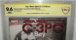 Star Wars Special C-3PO #1 Anthony Daniels Signed Red-Arm Variant CBCS 9.6