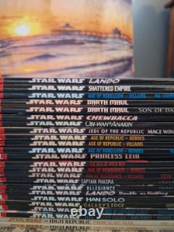 Star Wars TPB Lot of 24 Graphic Novels Marvel Star Wars Comics