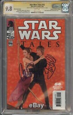 Star Wars Tales #15 Photo Variant CGC 9.8 Signed by Hamill and Fisher RARE