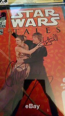 Star Wars Tales #15 Signed 2x Mark Hamill Carrie Fisher Variant CGC 9.8 NM/MT