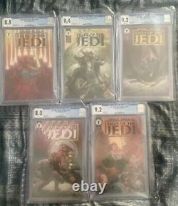 Star Wars Tales of the Jedi #1-5 Complete Set CGC 1993 Comics White Pages