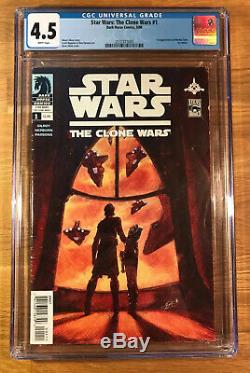 Star Wars The Clone Wars #1, 1st appearance of Ahsoka Tano, CGC 4.5