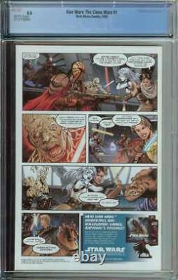 Star Wars The Clone Wars #1 CGC 8.0 1st App Ahsoka Tano Dark Horse