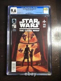 Star Wars The Clone Wars #1 CGC 9.6 WP 2008 Rare Newsstand Variant! 1st Ahsoka