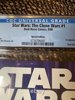 Star Wars The Clone Wars #1 CGC 9.8 Special Edition 1st Ahsoka Tano 1000 Copies