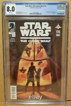 Star Wars The Clone Wars #1 Cgc 8.0 (vf) 1st Ahsoka Tano Appearance 2008 Key