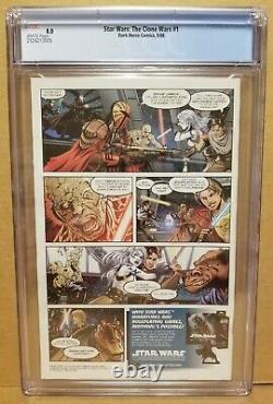 Star Wars The Clone Wars #1 Cgc 8.0 (vf) 1st Ahsoka Tano Appearance 2008 Key