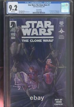 Star Wars The Clone Wars #1 Cgc 9.2 White Pgs 1st Ahsoka Dh-100 Special Edition