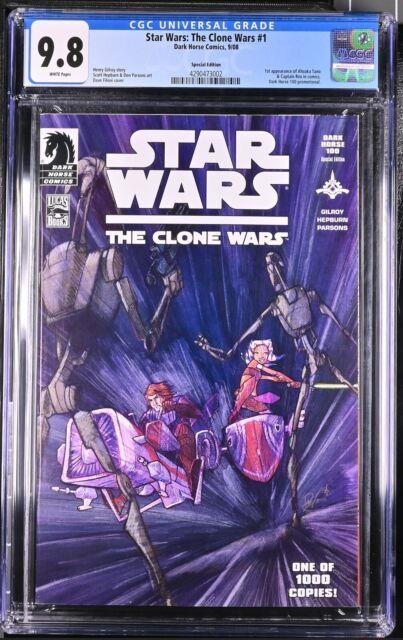 Star Wars The Clone Wars # 1 Cgc 9.8 Filoni Variant 1/1000 1st Ahsoka Tano