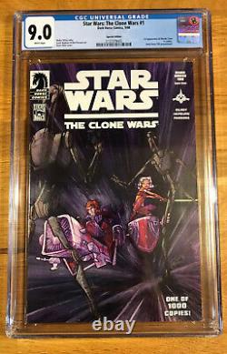 Star Wars The Clone Wars #1, Filoni Variant, DH 100, CGC 9.0 VF/NM, 1st Ahsoka