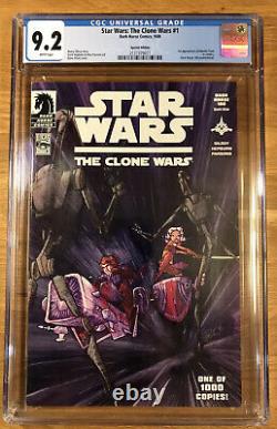 Star Wars The Clone Wars #1, Filoni Variant, DH 100, CGC 9.2 NM-, 1st Ahsoka