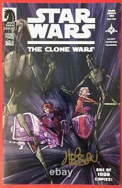 Star Wars The Clone Wars (2008) #1 Signed Variant Comic Book 1st Ahsoka