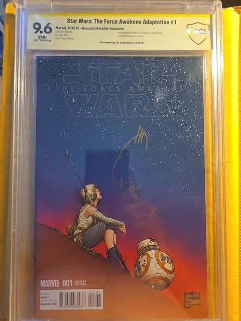 Star Wars The Force Awakens #1 Joe Quesada 1100 Variant Rare Htf