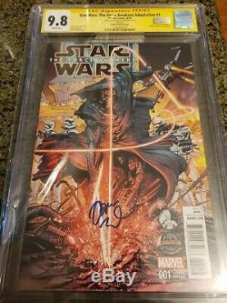 Star Wars The Force Awakens Adaptation #1 CGC 9.8 SS Signed by Adam Driver