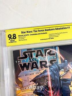 Star Wars The Force Awakens Adaptation #1 Comic 9.8 Signed By Neal Adams Cbcs
