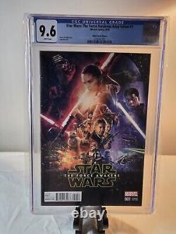 Star Wars The Force Awakens Adaption #1 2016 Movie Poster Variant 115 Cgc 9.6