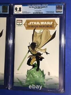 Star Wars The High Republic #1 CGC 9.8 Frankie's VIRGIN Variant 2 COMIC SET 2021