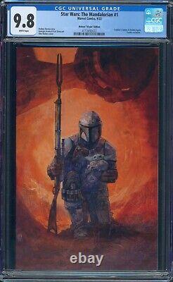 Star Wars The Mandalorian #1 CGC 9.8 Maleev Virgin Exclusive Variant Marvel 2022