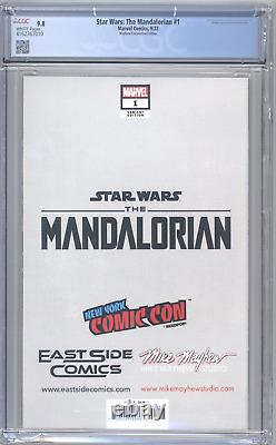 Star Wars The Mandalorian 1 CGC 9.8 Mayhew NYCC 2022 Convention Virgin Cover