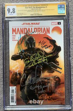 Star Wars The Mandalorian 1 CGC 9.8 SIGNED DAWSON SWALLOW SACKHOFF WEATHERS + 2