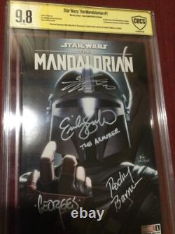 Star Wars The Mandalorian #1 Inhyuk Lee 9.8 Signed Swallow +3 CBCS not CGC