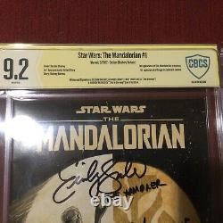 Star Wars The Mandalorian #1 Shalvey 9.2 Signed Swallow+3 CBCS not CGC