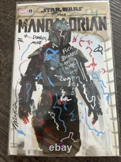 Star Wars The Mandalorian #1 TESTER Mike Mayhew Signed WithCOA Star Wars The Mandalorian #1 TESTER Mike Mayhew Signed WithCOA