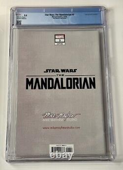 Star Wars The Mandalorian #3 CGC 9.8 Mike Mayhew First Cover App Armorer /800