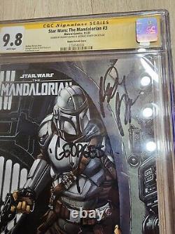 Star Wars The Mandalorian #3. CGC 9.8 Slab, Double Signed! 