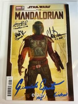 Star Wars The Mandalorian Season 2 #1 Marvel 2023 Gist Variant Autographed