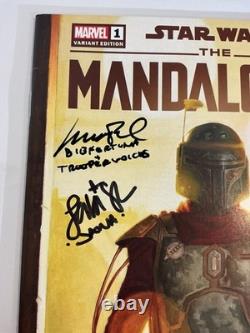 Star Wars The Mandalorian Season 2 #1 Marvel 2023 Gist Variant Autographed