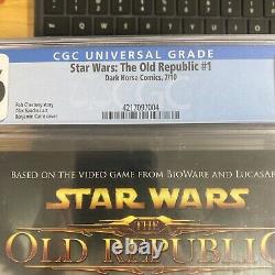 Star Wars The Old Republic- Threat Of Peace #1 (2010) Dark Horse CGC 9.6 Rare Star Wars The Old Republic- Threat Of Peace #1 (2010) Dark Horse CGC 9.6 Rare