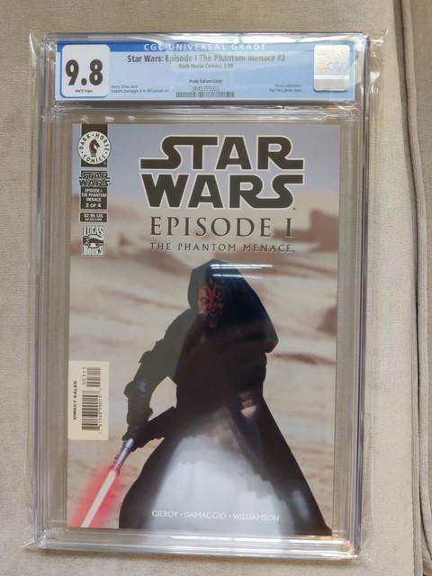 Star Wars The Phantom Menace #3 Cgc 9.8 1st Full Darth Maul