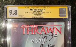 Star Wars Thrawn 1 150 Variant Cgc 9.8 Signed X2 Mattina Zahn The Mandalorian