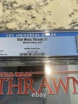 Star Wars Thrawn #1 MARVEL COMICS 150 Francesco Mattina Variant! CGC 9.6