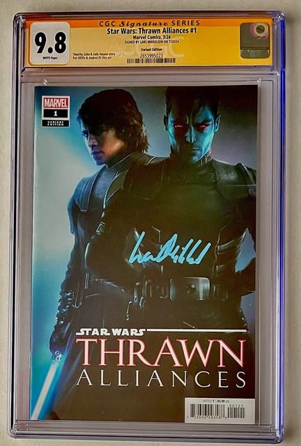 Star Wars Thrawn Alliances #1 Variant. Cgc Ss 9.8. Signed Lars Mikkelsen