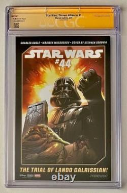 Star Wars Thrawn Alliances #1 Variant. Cgc Ss 9.8. Signed Lars Mikkelsen