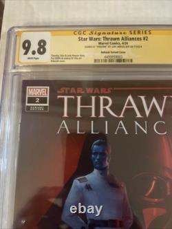 Star Wars Thrawn Alliances #2 CGC 9.8 WP Signed by Admiral Thrawn (2024)